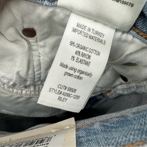 AGOLDE NWT Riley High Rise Straight Crop Denim Jean in Shiver // 31 - Picture 9 of 14